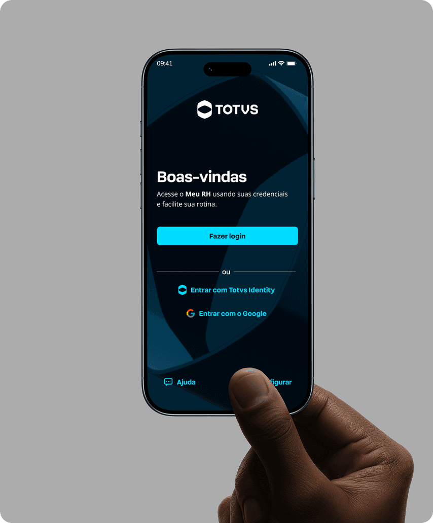 iPhone mockup — login built with Animalia DS